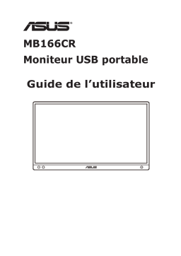 Manuel Asus ZenScreen MB166CR - Guide d'utilisation