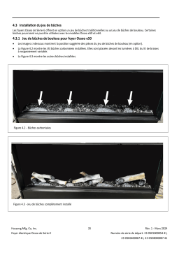 Manuel du propriétaire Kozyheat Osseo eSeries Linear