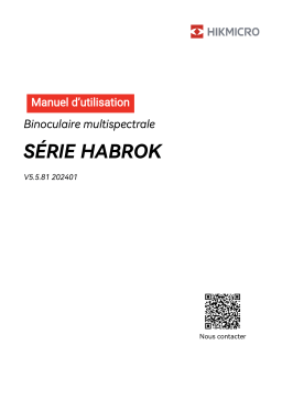 Manuel utilisateur HIKMICRO HABROK - Vision thermique & numérique