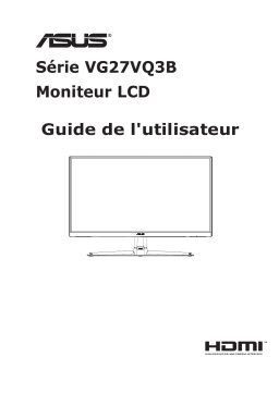 Manuel Asus TUF Gaming VG27VQ3B - Instructions & Guide d'utilisation