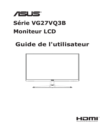 Manuel Asus TUF Gaming VG27VQ3B - Instructions & Guide d'utilisation | Fixfr