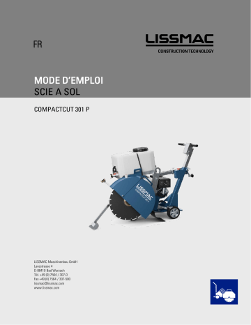 Manuel Lissmac COMPACTCUT 301 P - Scie à sol compacte | Fixfr