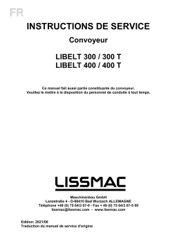 Manuel du Propriétaire - Lissmac LIBELT 400