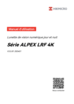 Manuel utilisateur HIKMICRO ALPEX LRF 4K