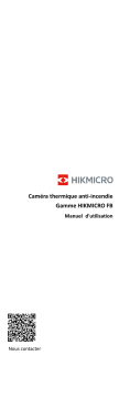 Manuel utilisateur HIKMICRO FB - Caméra thermique anti-incendie