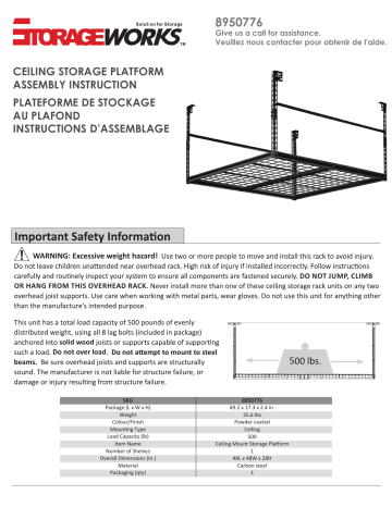 Manuel du propriétaire Storage Works 8950776 | Fixfr
