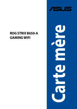 Manuel ROG STRIX B650-A GAMING WIFI - Asus