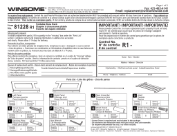 Guide de démarrage rapide Winsome 81228 R1