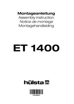 Manuel utilisateur Table à manger Hülsta ET 1400