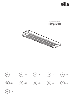 Frico EZ100 Manuel Utilisateur - Chauffage par Rayonnement