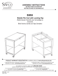 Manuel utilisateur LDI Safco 5353 - Charrette mobile pour dossiers avec dessus verrouillable