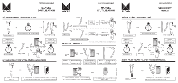 Alcad TED-001 Manuel utilisateur - Système de portier numérique | Fixfr
