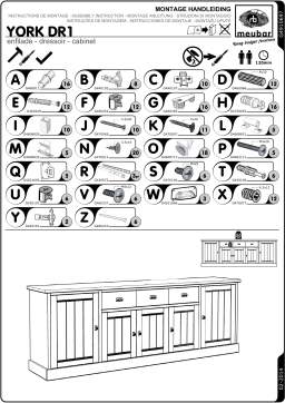 Manuel d'utilisation YORK DR1 - Meuble Multifonctionnel