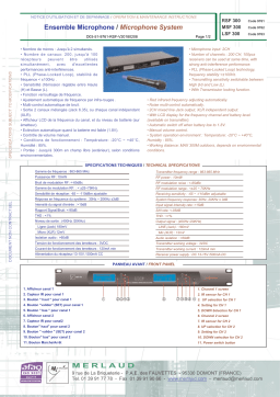 Merlaud RSF 300 Manuel utilisateur