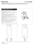 Allen-Bradley 140G-G-PRA - Manuel d'installation