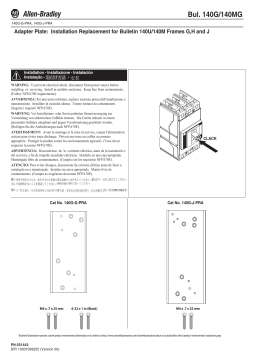 Allen-Bradley 140G-G-PRA - Manuel d'installation