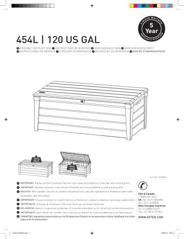 Keter 6925 Manuel utilisateur | Fixfr