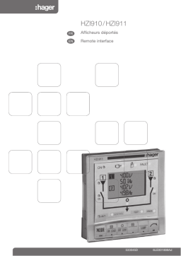 Hager HZI911 Manuel utilisateur - Visualisation, Contrôle et Programmation