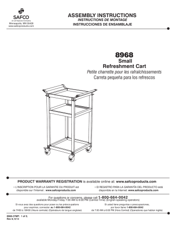 LDI Spaces SAFCO 8968 Manuel utilisateur | Fixfr