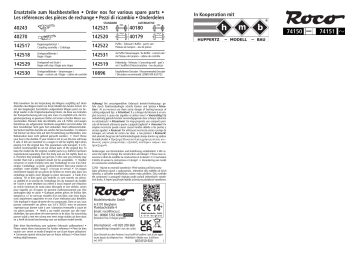 roco 74150 Manuel d'utilisation | Fixfr