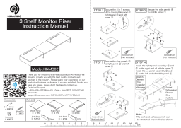 Manuel Utilisateur HUANUO HNMS02 - Support de Moniteur à 3 Niveaux