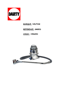 Nilfisk-Advance gm 90 Manuel utilisateur