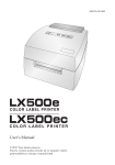 Primera label LX500ec Manuel utilisateur