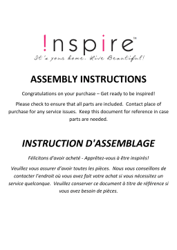 Inspire 203-576 Manuel utilisateur - Instructions d'assemblage