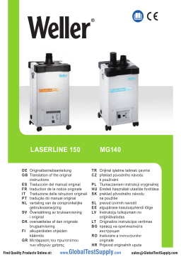 Weller LASERLINE 150 Manuel utilisateur