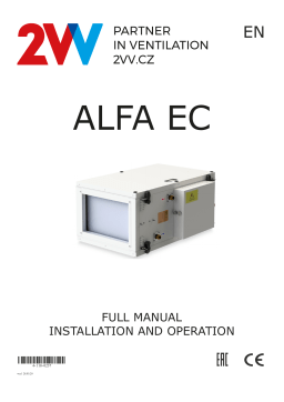 Manuel utilisateur 2VV AHAL4-100 EC - Ventilation et climatisation