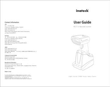 Manuel Inateck BCST-52 - Guide d'utilisation complet | Fixfr