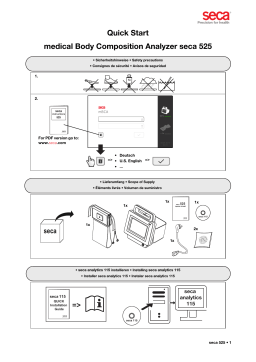 Manuel d'utilisation Seca 525 - Analyse composition corporelle 