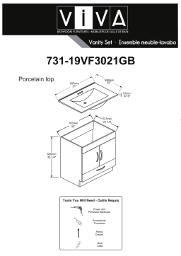 Manuel d'utilisation Viva 731-19VF3021GB - Ensemble meuble-lavabo