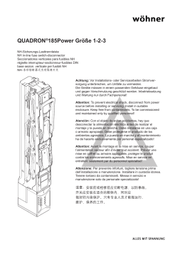 Manuel d'utilisation QUADRON 185POWER