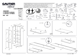 Manuel d'utilisation Gautier Office 113.325 - Armoire 2 portes pleines et 2 portes vitrées