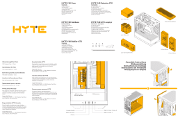 HYTE Tower PC Y40 Case Manuel utilisateur