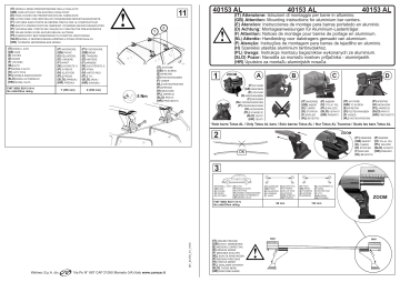 Manuel Utilisateur Cam 40153 AL - Fixation Barres de Toit | Fixfr