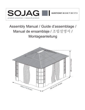 Manuel d'utilisation Sojag Savino - Instructions d'assemblage | Fixfr