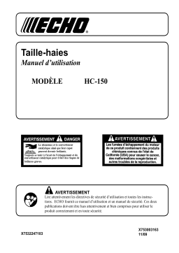 Echo HC-150 - 11-09 1 User's manual