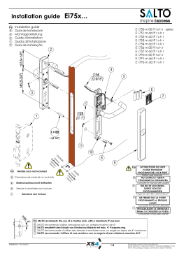 Manuel d'installation Salto Ei753 Series