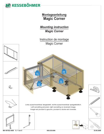 Manuel d'utilisation Kesseböhmer MagicCorner - Télécharger PDF | Fixfr