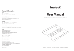 Inateck SA04002 - Manuel utilisateur