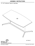 Manuel de l'utilisateur A176663A 72&quot; x 36&quot; Table de conf&eacute;rence - Bush Business Furniture