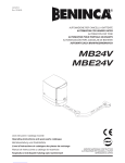 Beninca MB24V, MBE24V: Chat IA et PDF