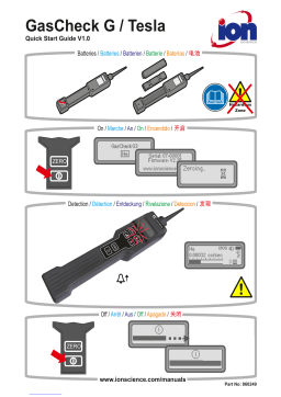 Manuel GasCheck Tesla - Ion Science