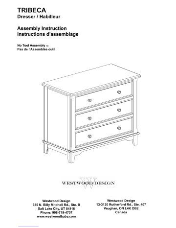 Manuel utilisateur Westwood Design Tribeca - Assemblage sans outils | Fixfr