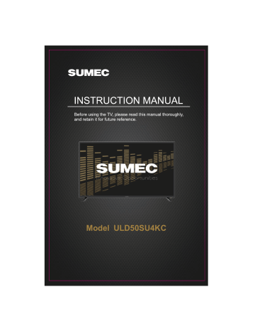 Manuel utilisateur Sumec ULD50SU4KC - Téléviseur LED 4K 50 pouces | Fixfr