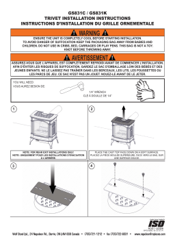 Napoleon GS831C Guide d'installation