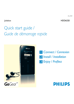 Jukebox HDD6320 Guide de démarrage rapide