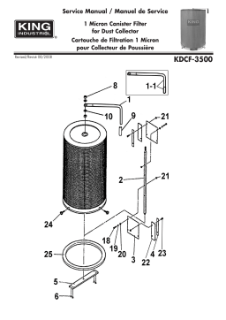 King Industrial 1 Micron Canister Filter KDCF-3500 Manuel utilisateur